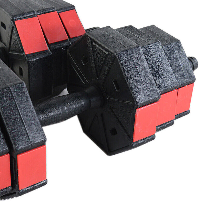 Exersci Premium 20Kg-40Kg Hex Adjustable Dumbbell Barbell Set Kettlebell Option